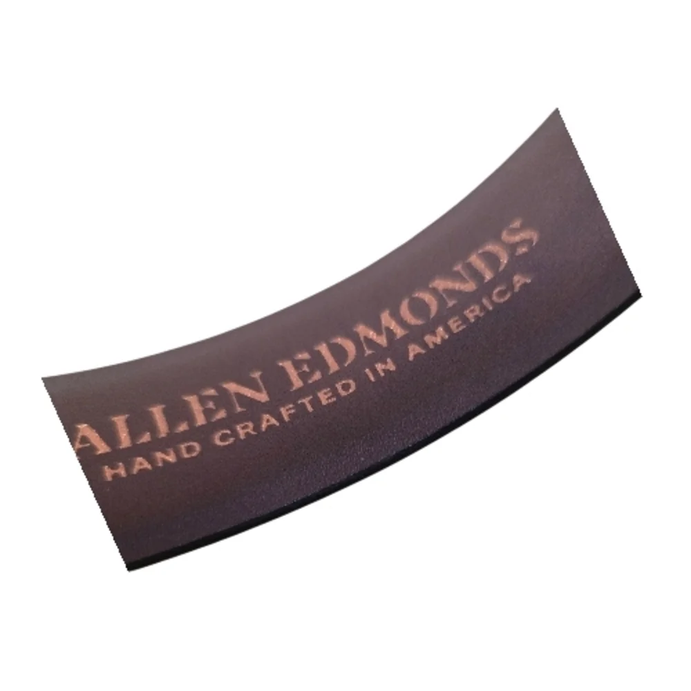 Allen Edmonds Black Leather Belt with Silver Buckle